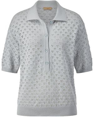 DAY.LIKE Polo-Pullover 1/2-Arm - Grau