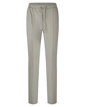 Basler Enkellange Slim Fit Jerseybroek Van - Grijs