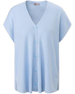 include Strickjacke mit premium-kaschmir, , gr. 36, schurwolle - Blau