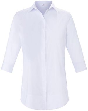 Emilia Lay Longbluse mit 3/4-arm, , gr. 40, baumwolle - Weiß