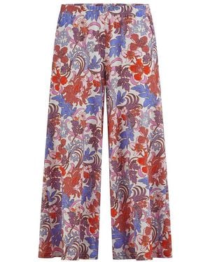 Green Cotton Culotte Henriette - Rot