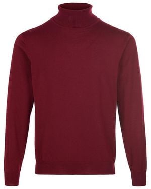 Peter Hahn Rollkragen-Pullover - Rot