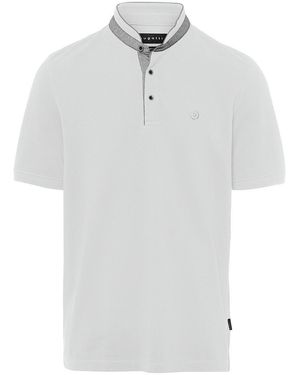 Bugatti Henley-Shirt - Weiß