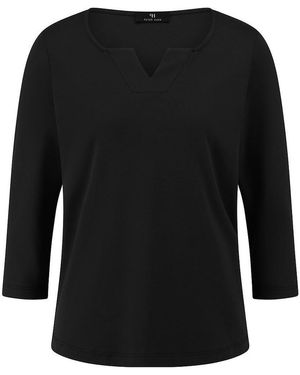 Peter Hahn Rundhals-Shirt - Schwarz
