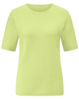 Peter Hahn Rundhals-Pullover - Gelb