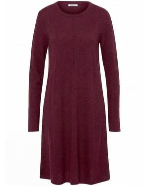 Peter Hahn Strickkleid rundhals-ausschnitt - Lila