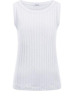 efixelle Top Ronde Hals Van - Wit