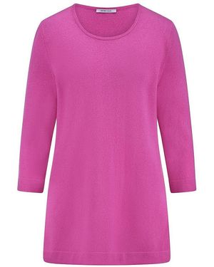 Peter Hahn Long-Pullover Kaschmir - Pink