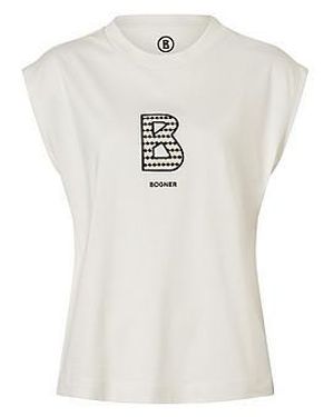 Bogner Mouwloos Loose Fit-Shirt Ronde Hals Dania Van - Wit