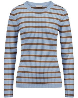 Peter Hahn Rundhals-Pullover Mit Kaschmir, Gr. S - Blau