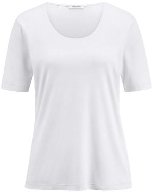 efixelle Rundhals-Shirt - Weiß