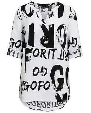 Doris Streich Lange Blouse Van - Wit