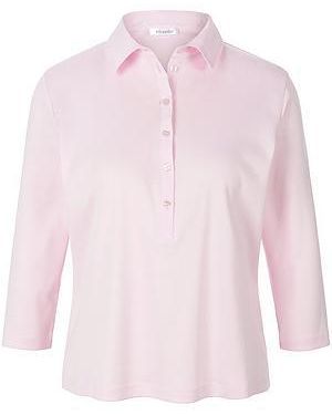 efixelle Poloshirt 100% Katoen 3/4-Mouwen Van - Roze