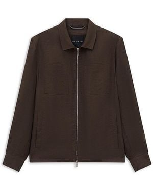 Bugatti Hemdjacke Regular Fit - Braun
