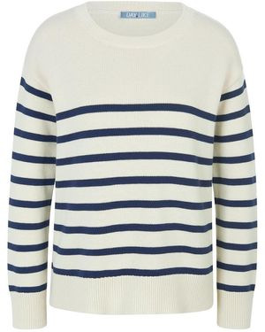 DAY.LIKE Rundhals-Pullover - Mehrfarbig