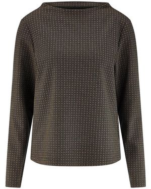 Peter Hahn Shirt Mit U-Boot-Ausschnitt, Gr. S - Grau