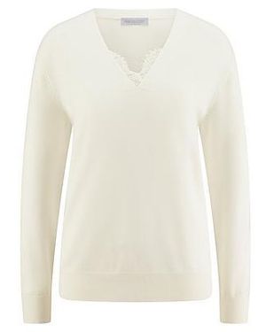 St. Emile Trui V-Hals Van - Wit