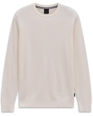 Bugatti Rundhals-Pullover - Weiß