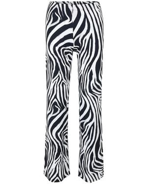 Doris Streich Knöchellange Jersey-Hose - Weiß