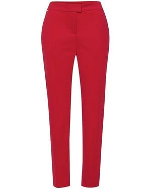 BOSS Slim Fit-Jersey-Hose - Rot