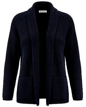 Peter Hahn Vest Lange Raglanmouwen Van - Blauw
