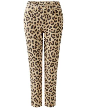 Ouí Een Enkellange Broek Van - Naturel