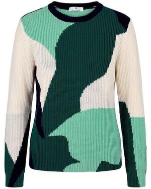 Peter Hahn Rundhals-Pullover - Grün
