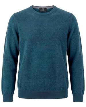 Peter Hahn Rundhals-Pullover - Blau
