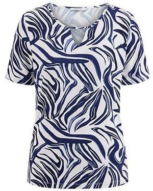 Peter Hahn Shirt Ronde Hals Van - Blauw