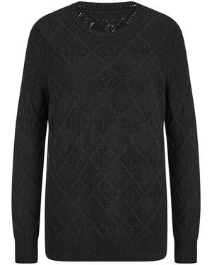 Anna Aura Rundhals-Pullover - Schwarz