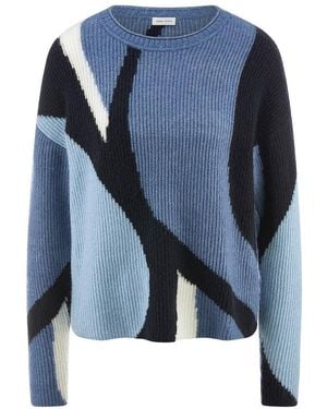 Gerry Weber Trui Ronde Hals Van - Blauw