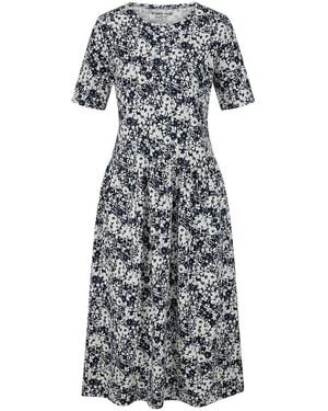 Green Cotton Kleid Hanne - Grau