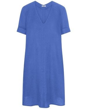Riani Kleid V-Ausschnitt - Blau