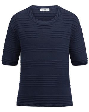Peter Hahn Rundhals-Pullover - Blau