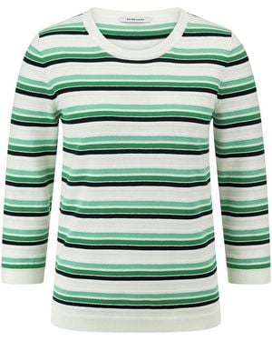 Peter Hahn Rundhals-Pullover, Gr. S - Grün
