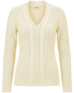 Peter Hahn V-Pullover Kaschmir - Natur