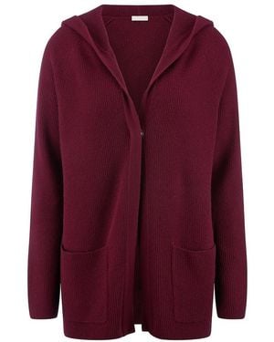include Kapuzen-Strickjacke, Gr. S - Lila