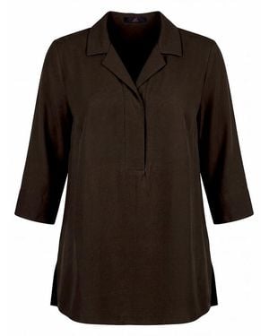 Emilia Lay Long-bluse - Schwarz