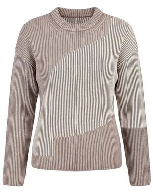 Basler Rundhals-Pullover - Grau