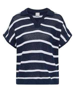 Rabe Polo-Pullover, Gr. S - Blau
