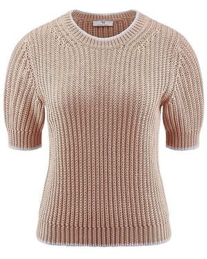 Peter Hahn Rundhals-Pullover - Mehrfarbig