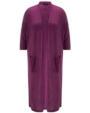 Emilia Lay Gebreide Mante Van - Paars
