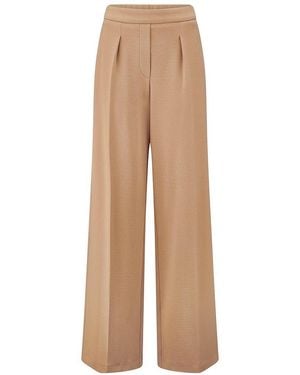 Peter Hahn Wide Fit-Jersey-Hose - Natur