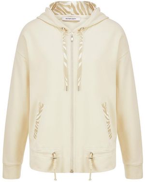 Peter Hahn Sweatjacke, Gr. S - Weiß