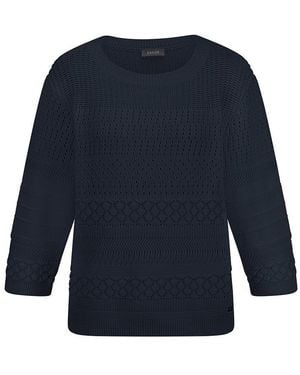 Basler Pullover U-Boot-Ausschnitt - Blau