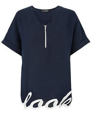 Doris Streich Blouse Van - Blauw