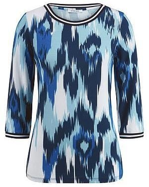 Peter Hahn Shirt Ronde Hals Van - Blauw