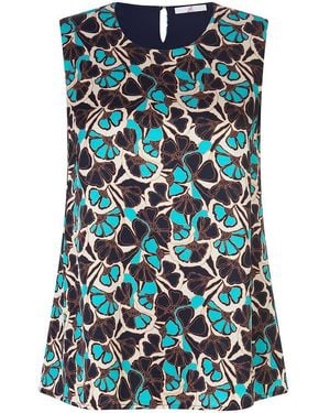 Anna Aura Blusen-Top Rundhals-­Ausschnitt - Schwarz