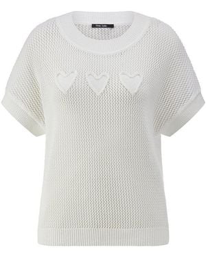 MARC AUREL Rundhals-pullover - Weiß