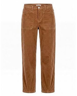 Peter Hahn Enkellange Cord Broek Van - Bruin